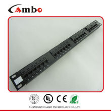 China Manufacturer UTP 19 inch rj45 patch panel cat5e patch panel Meet T568A/B Standards